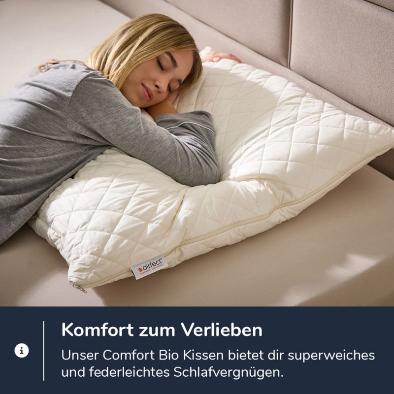 airfect Comfort Bio Kissen inkl. kbA Bezug – Bild 2