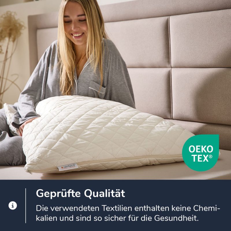 airfect Comfort Bio Kissen inkl. kbA Bezug – Bild 6
