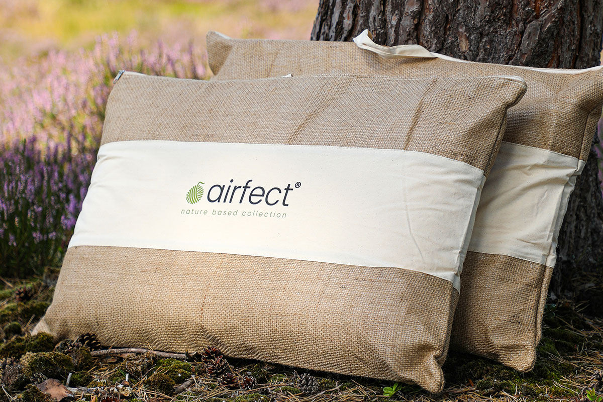 airfect Bio Plus Naturlatex Kissen Verpackung